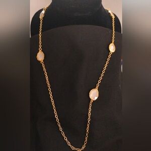 14th & Union Gold and White 18" Elegant Necklace
